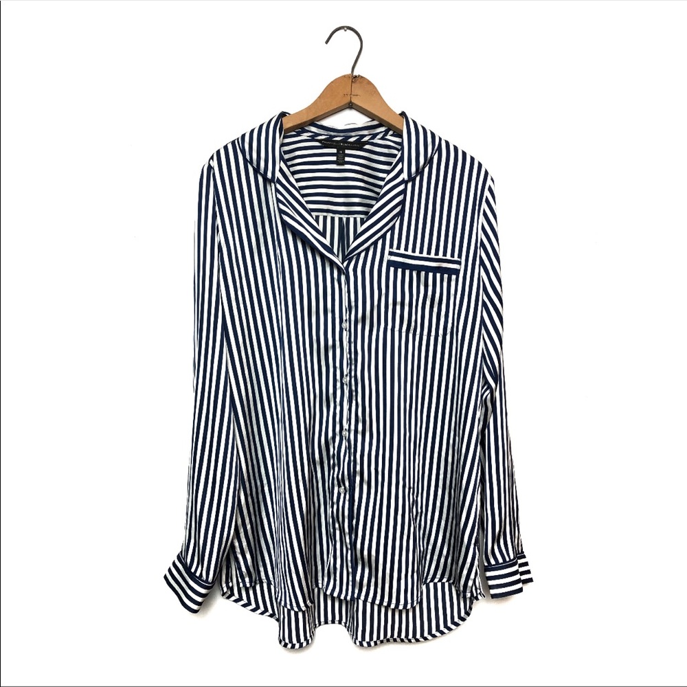 WHBM | Stripe Sleep Shirt Size Medium